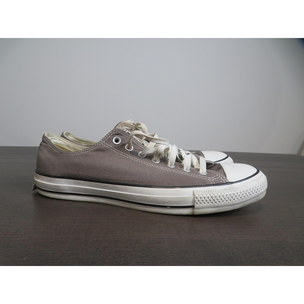 Converse All Star Shoes Mens Size 12 Gray Canvas Low Top Lace Up Sneakers AJ794
